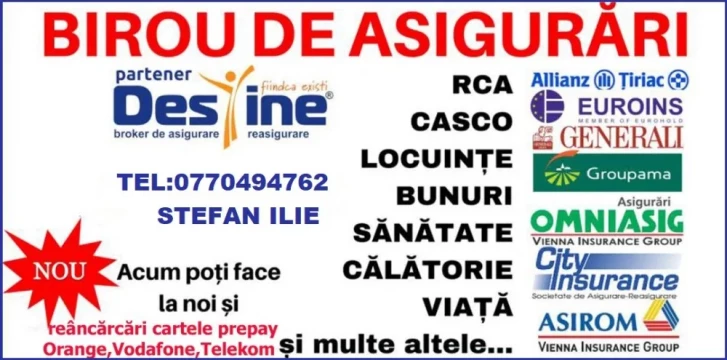 Asigurari auto RCA, casco, acte auto, etc